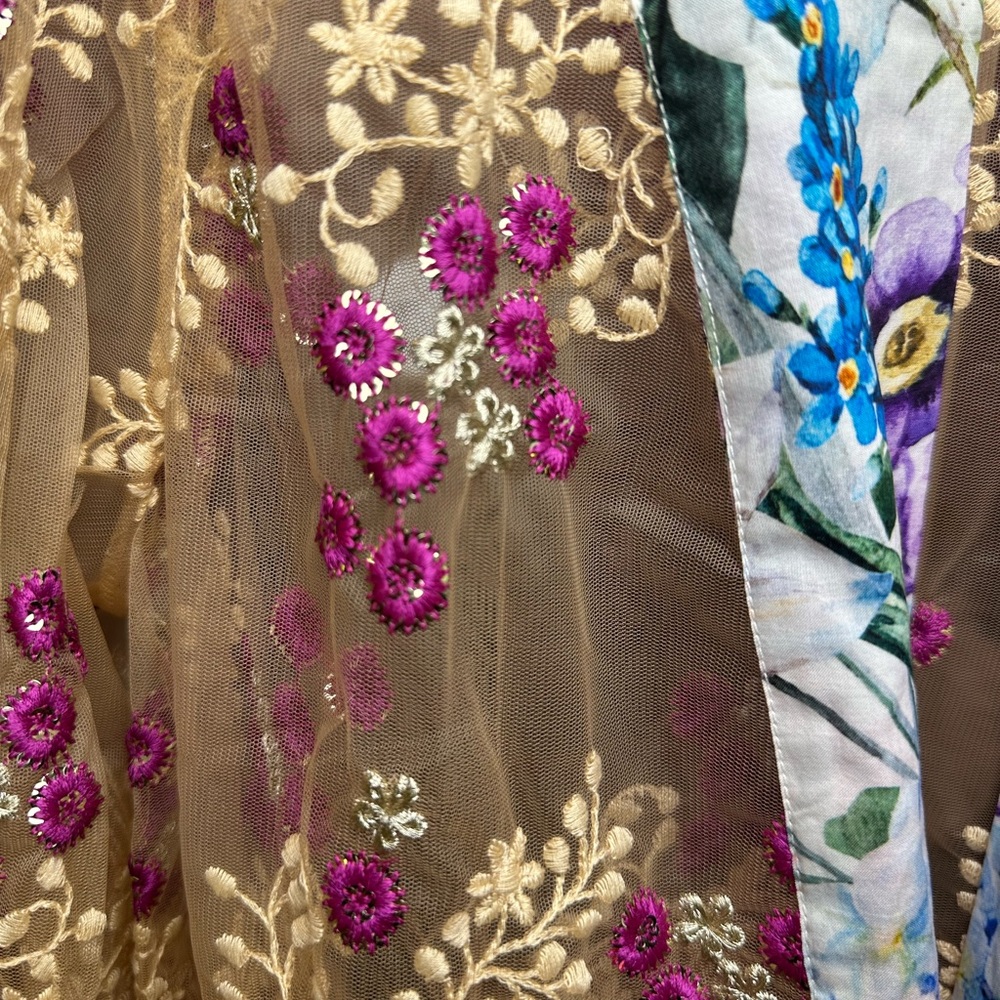 🆕 ARATTA IBIZA EMBELLISHED MESH KIMONO - Picture 8 of 14